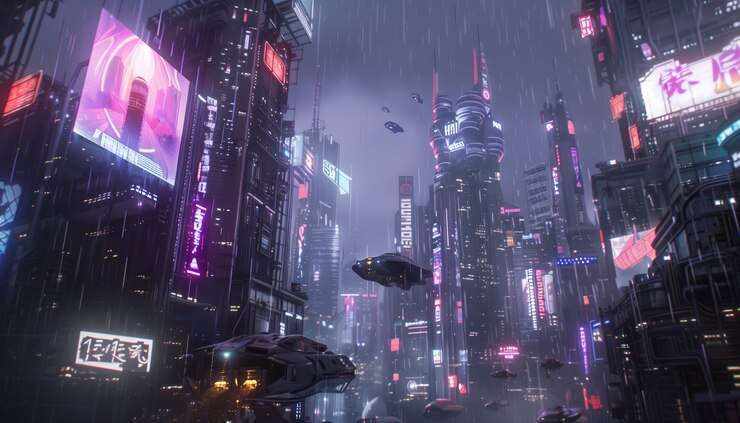 ilustracao-de-chuva-na-cidade-futuristica_23-2151406606 Cyberpunk 2077: O Futuro do Gaming Está Aqui?